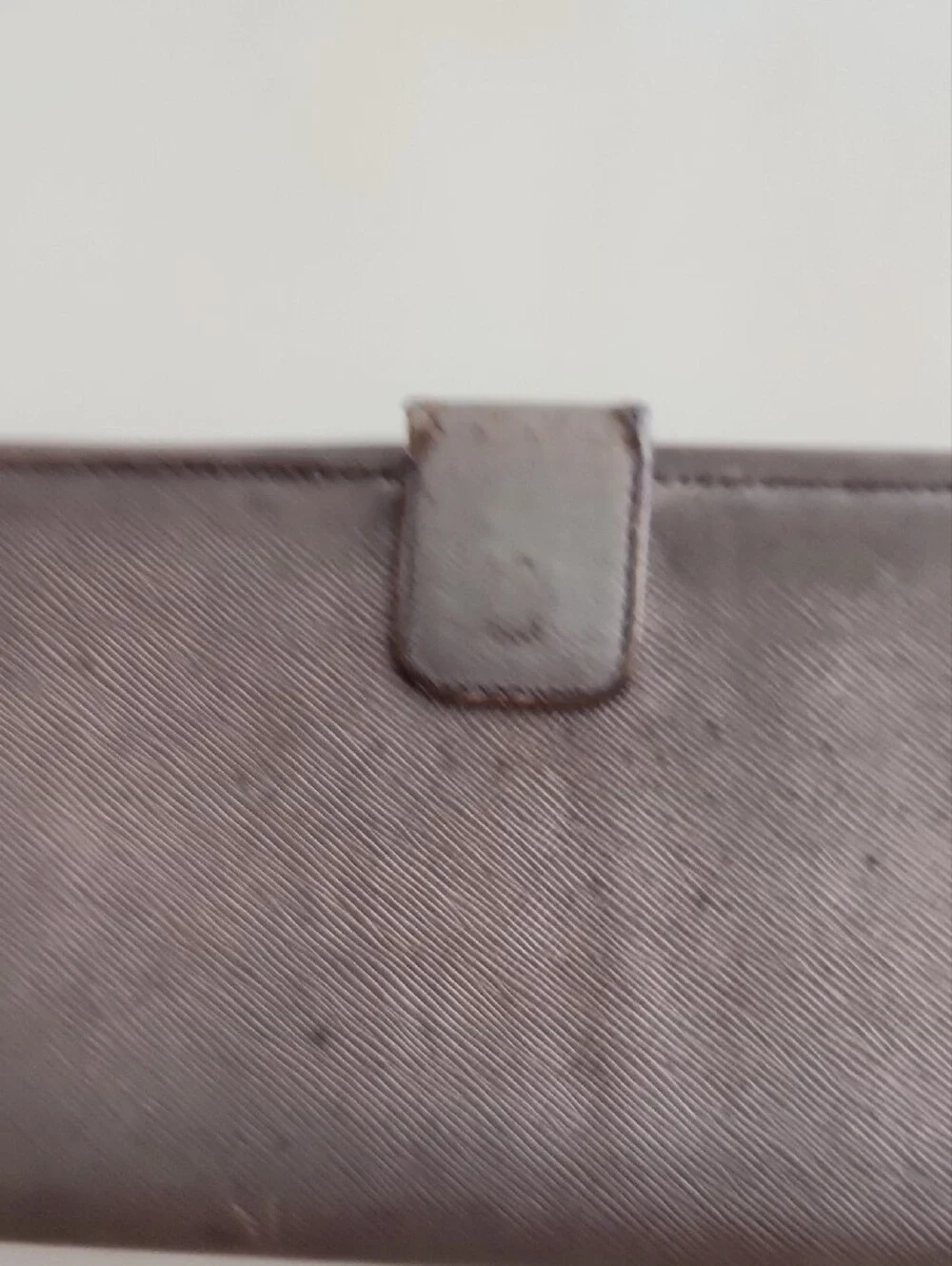 Prada Metallic Saffiano Leather Wallet..preloved.
